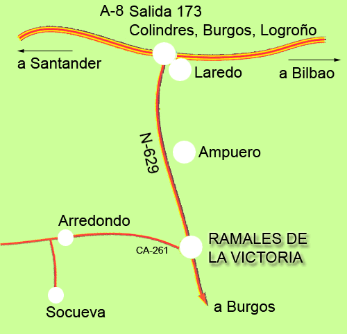 Acceso a Ramales de la Victoria y Matienzo